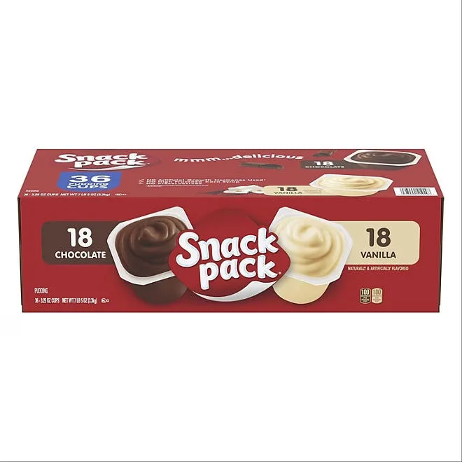 Snack Pack Pudding Variety Pack, 3.25 oz., 36 pk. 2