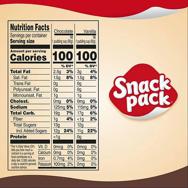Snack Pack Pudding Variety Pack, 3.25 oz., 36 pk. 5