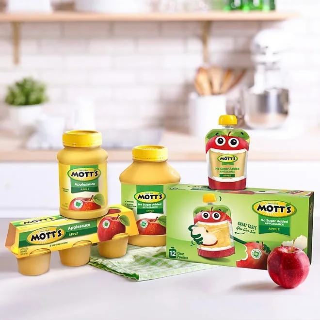 Mott's No Sugar Added Applesauce, 46 oz., 3 pk. 5