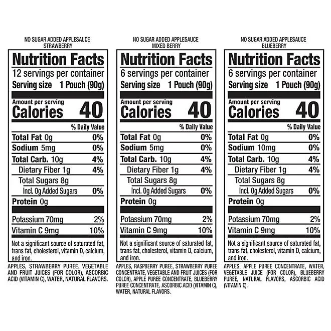Mott's Very Berry Applesauce Variety Pack, 3.2 oz., 24 pk. 3