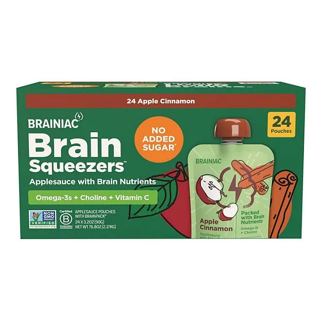 Brainiac Cinnamon Applesauce, 3.2 oz., 24 pk. 2