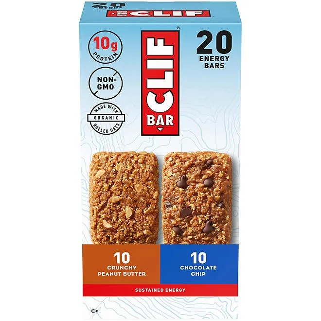 CLIF Bar Variety Pack, 2.4 oz, 20 ct. 2