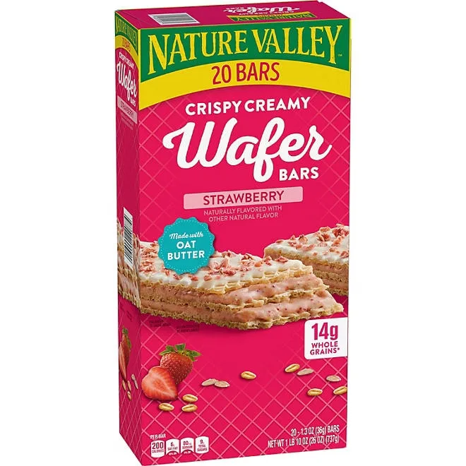 Nature Valley Crispy Creamy Strawberry Wafer Bars, 20 ct. 2