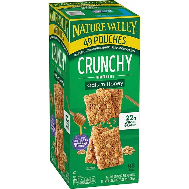Nature Valley Oats 'n Honey Crunchy Granola Bars, 49 ct. 2
