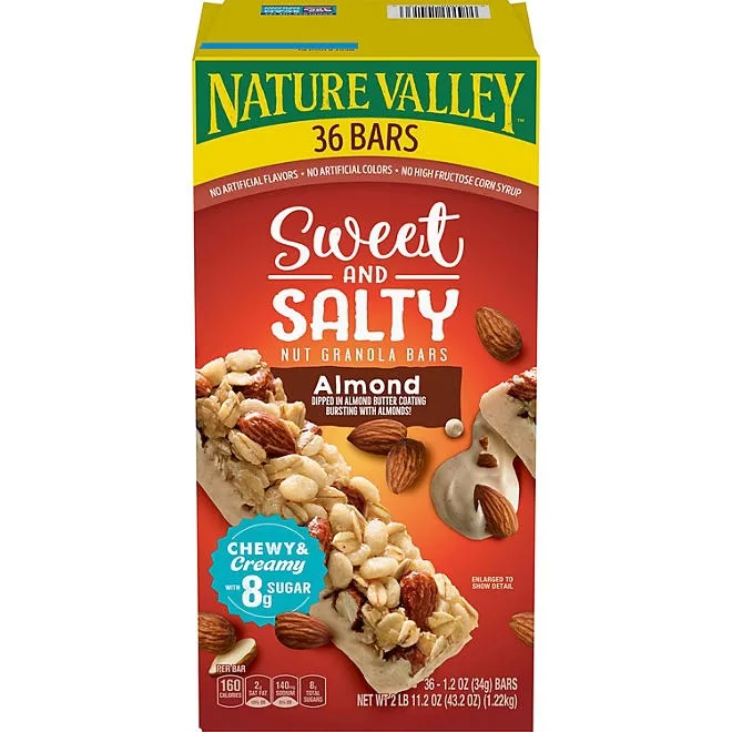 Nature Valley Sweet and Salty Nut Almond Granola Bars, 36 ct. 2
