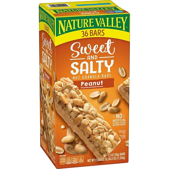 Nature Valley Sweet & Salty Nut Peanut Granola Bars, 36 ct. 2