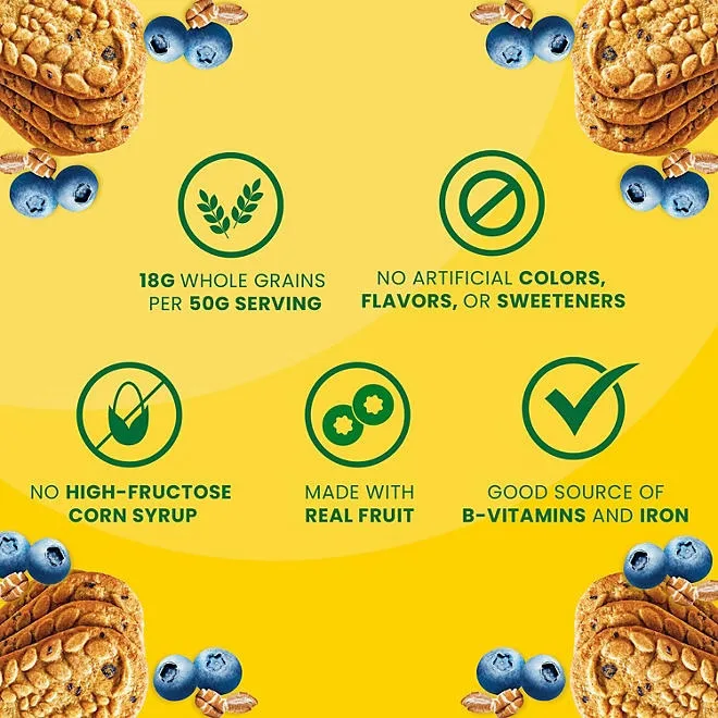 belVita Blueberry Breakfast Biscuits, 4 biscuits per pack, 25 pk. 5