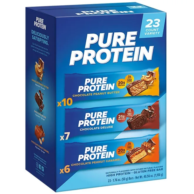 Pure Protein Bars Gluten Free, Chocolate Variety Pack 23 ct. 3
