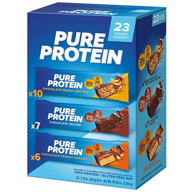 Pure Protein Bars Gluten Free, Chocolate Variety Pack 23 ct. 4
