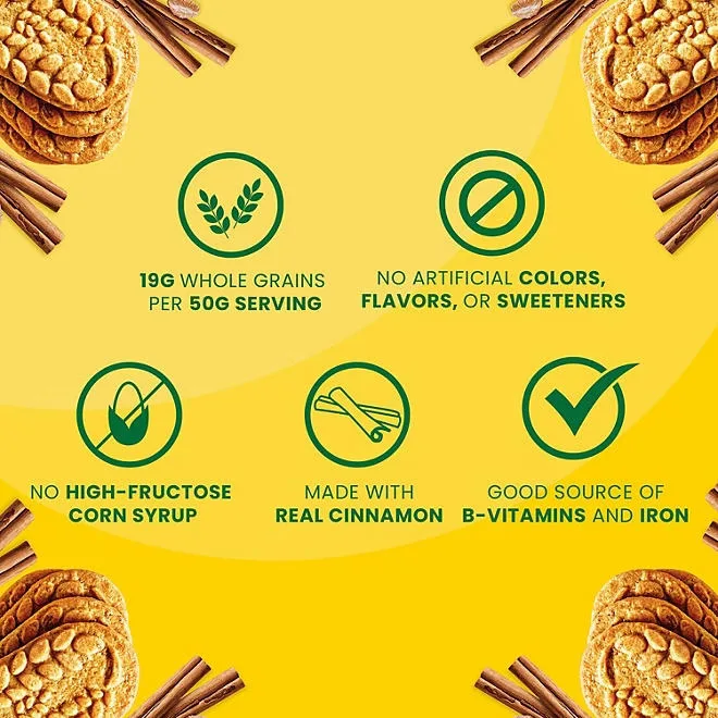 belVita Cinnamon Brown Sugar Breakfast Biscuits, 25 pk., 4 biscuits per pack 5
