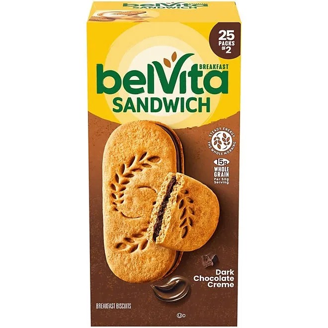 belVita Dark Chocolate Creme Breakfast Biscuits 25 pk. 2