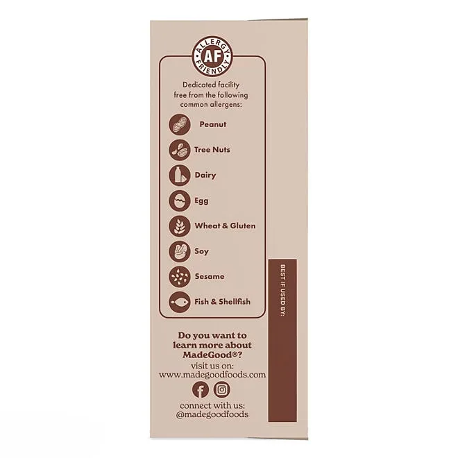 MadeGood Chocolate Chip Bars, 0.85 oz., 24 pk. 5
