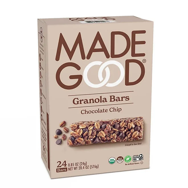 MadeGood Chocolate Chip Bars, 0.85 oz., 24 pk. 2