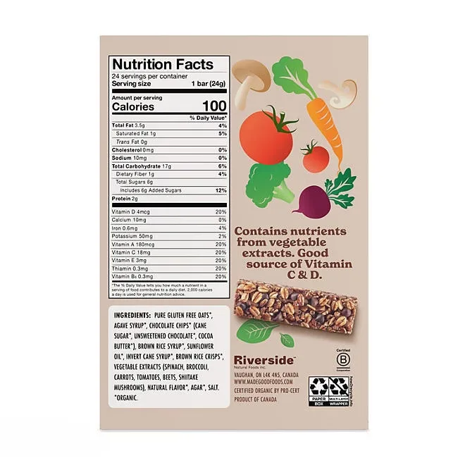 MadeGood Chocolate Chip Bars, 0.85 oz., 24 pk. 3