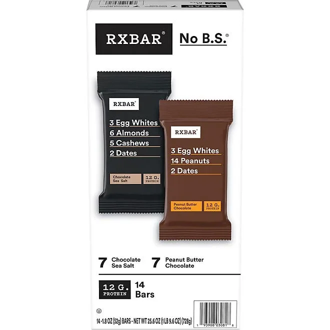 RXBAR Protein Bar, Variety Pack, 1.83 oz., 14 pk. 2