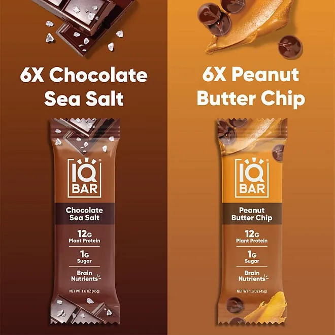 IQBAR Plant Protein Bar Variety Pack, 12 pk. 4
