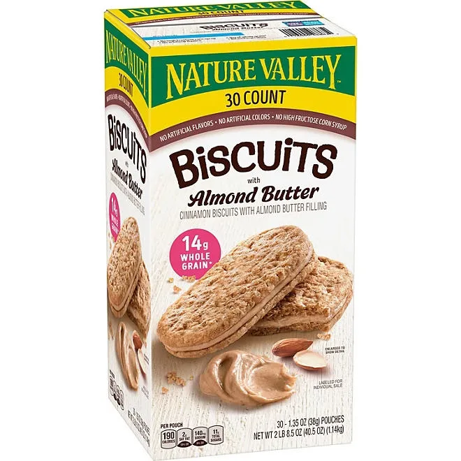 Nature Valley Biscuit Sandwich with Almond Butter, 30 ct. 2