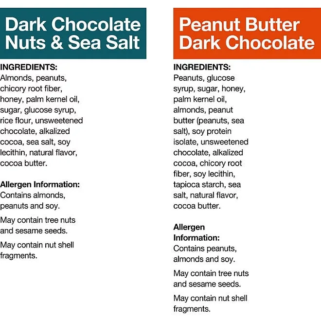 KIND Snack Bars Variety Pack, Dark Chocolate Nuts & Sea Salt and Peanut Butter Dark Chocolate, 18 ct. 4