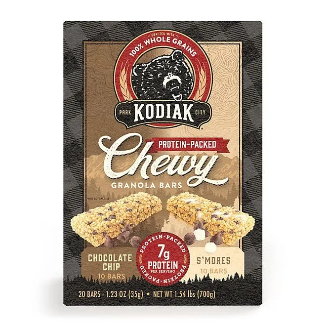 Kodiak Chewy Granola Bars, Variety Pack, 20 ct. 2