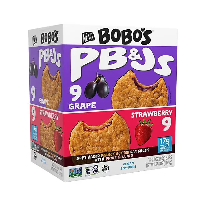 Bobo's PB&J Oat Snacks, Variety Pack, 18 pk. 2