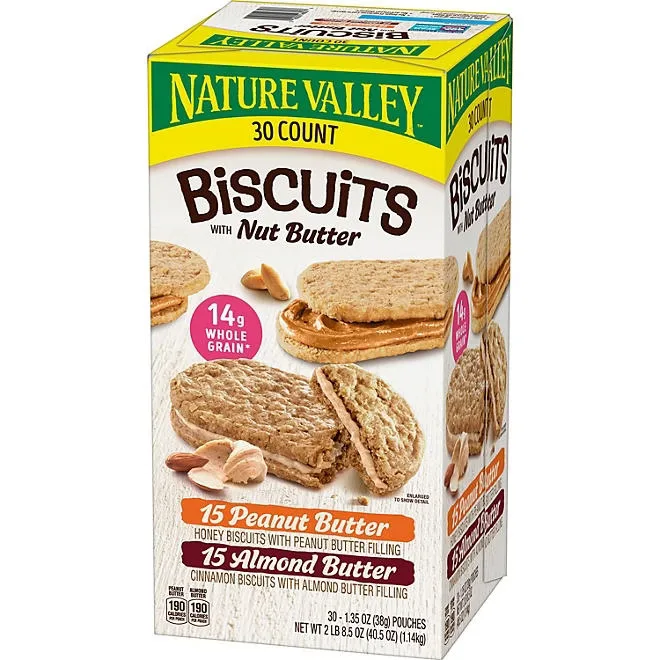 Nature Valley Biscuit Sandwich Variety Pack, 30 ct. 2