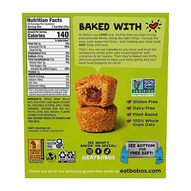 Bobo's Apple Pie Oat Bites, 20 ct. 3