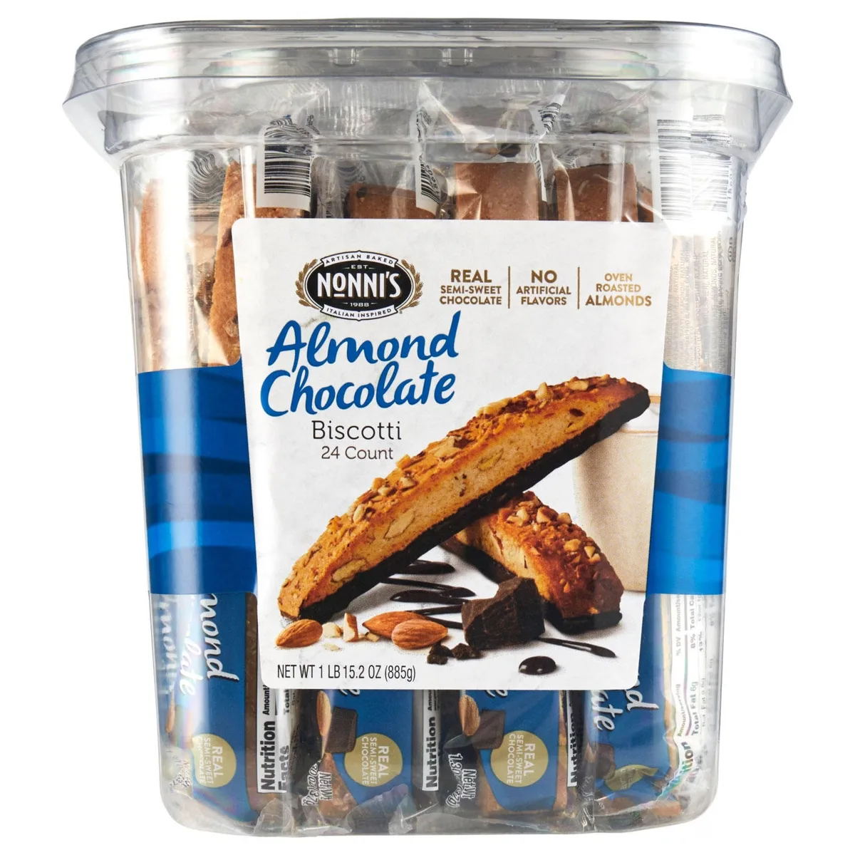 Nonni's Almond Chocolate Biscotti 24 ct.