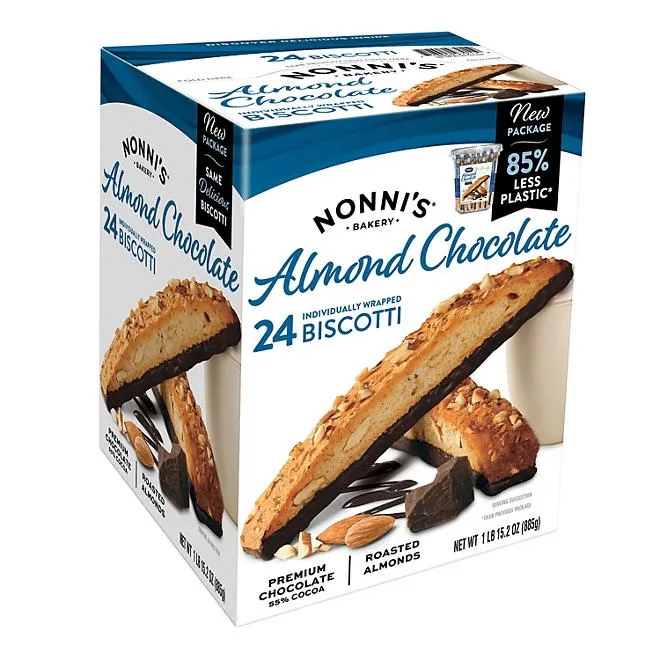 Nonni's Almond Chocolate Biscotti, 24 ct. 2