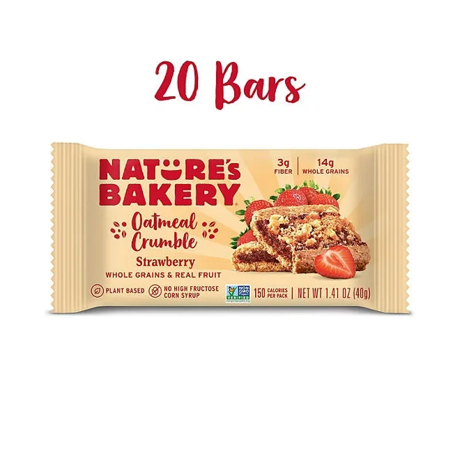 Nature's Bakery Oatmeal Crumble Strawberry, 2 oz., 20 ct. 4