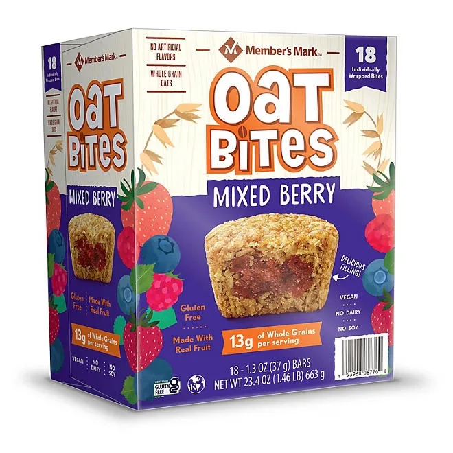 Member's Mark Mixed Berry Oat Bites, 18 pk. 5