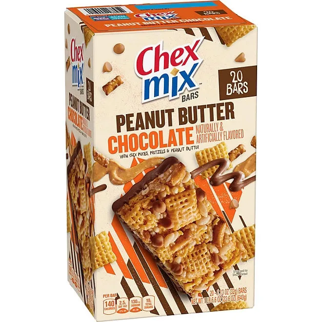 Chex Mix Peanut Butter Chocolate Treat Bars, 20 pk. 2