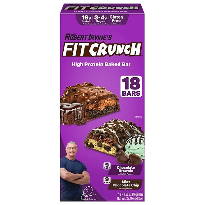 FITCRUNCH Snack Size, Variety Pack, 18 ct. 2