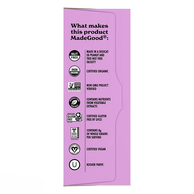 MadeGood Birthday Cake Drizzled Bars, 0.85 oz., 20 pk. 4