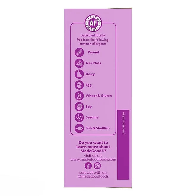 MadeGood Birthday Cake Drizzled Bars, 0.85 oz., 20 pk. 5