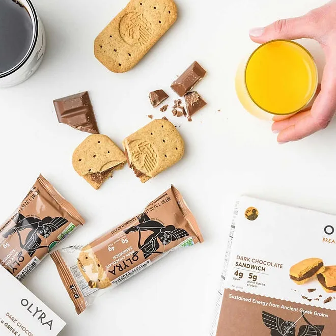 OLYRA Organic Breakfast Biscuits, Dark Chocolate Crème, 20 ct. 5