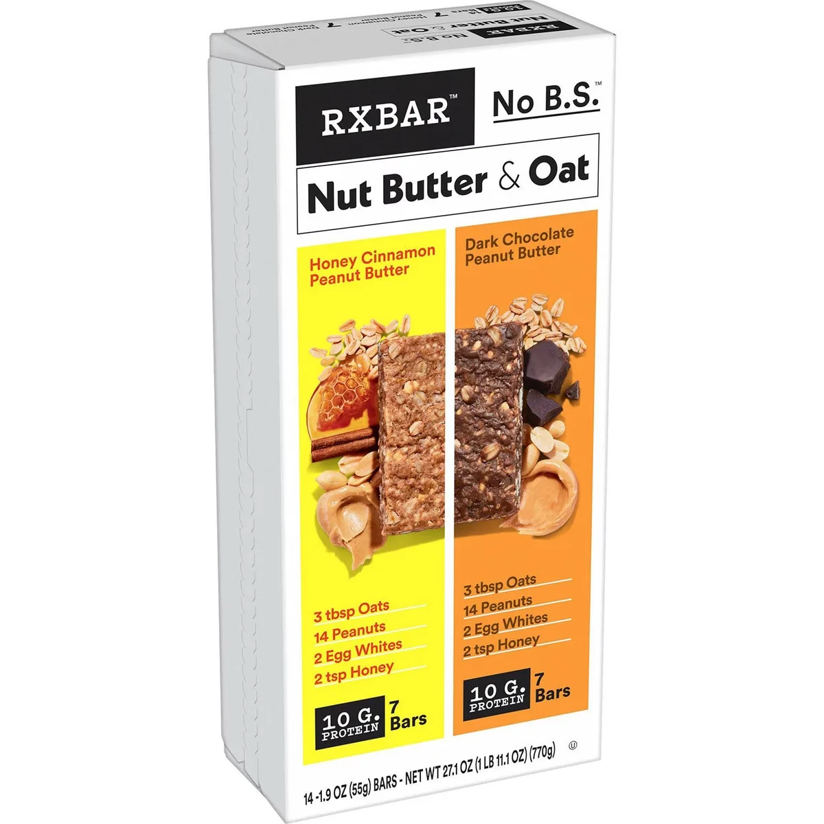 RXBAR Nut Butter & Oat Bar Variety Pack, 1.9 oz. 14 ct.