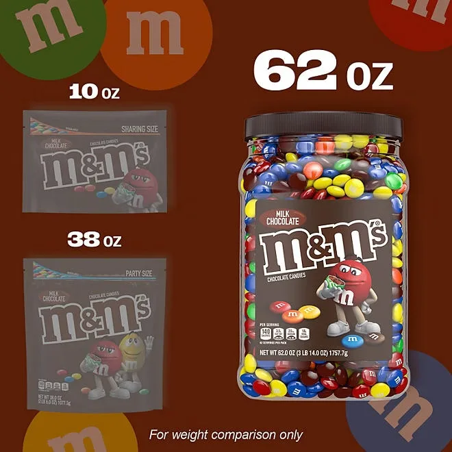 M&M'S Milk Chocolate Candy, 62 oz. 5