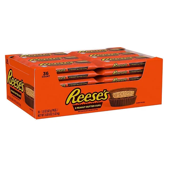 REESE'S Milk Chocolate Peanut Butter Cups, 1.5 oz., 36 pk. 2