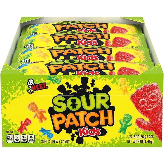 SOUR PATCH KIDS Soft & Chewy Candy, 2 oz., 24 pk. 2