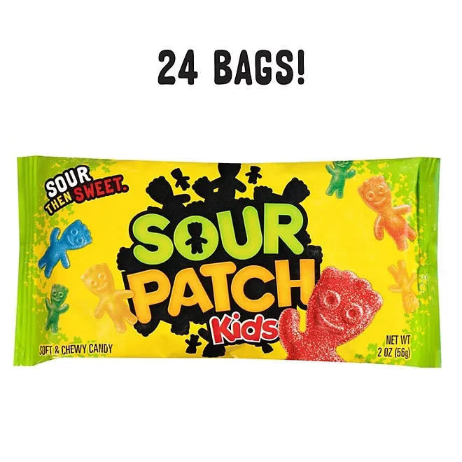 SOUR PATCH KIDS Soft & Chewy Candy, 2 oz., 24 pk. 4