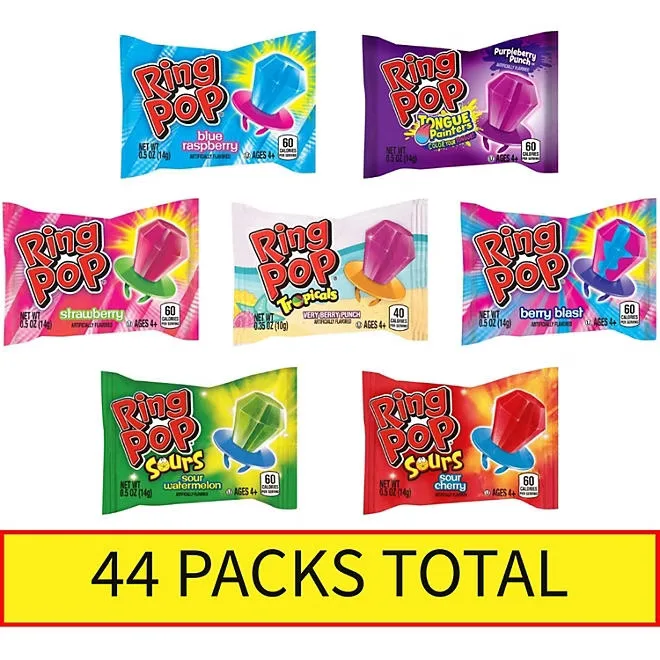 Ring Pop Variety Pack, 0.5 oz., 44 pk. 4