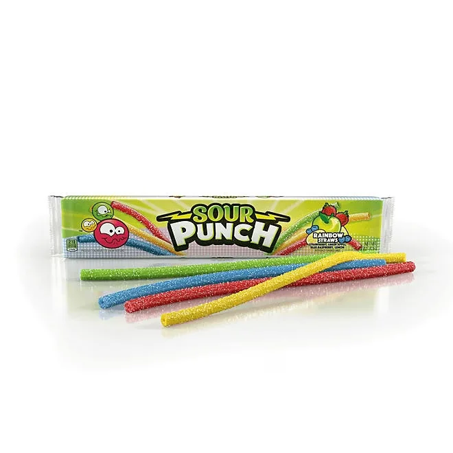 SOUR PUNCH Rainbow Straws, Chewy Candy, 2 oz., 24 ct. 5