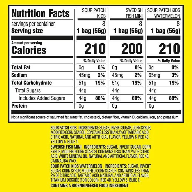 SOUR PATCH KIDS & SWEDISH FISH Variety Pack Candy, 2 oz., 24 pk. 3