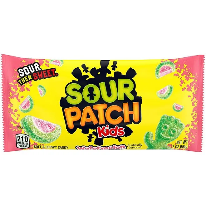 SOUR PATCH KIDS Watermelon Soft Chewy Candy, 2 oz., 24 pk. 4