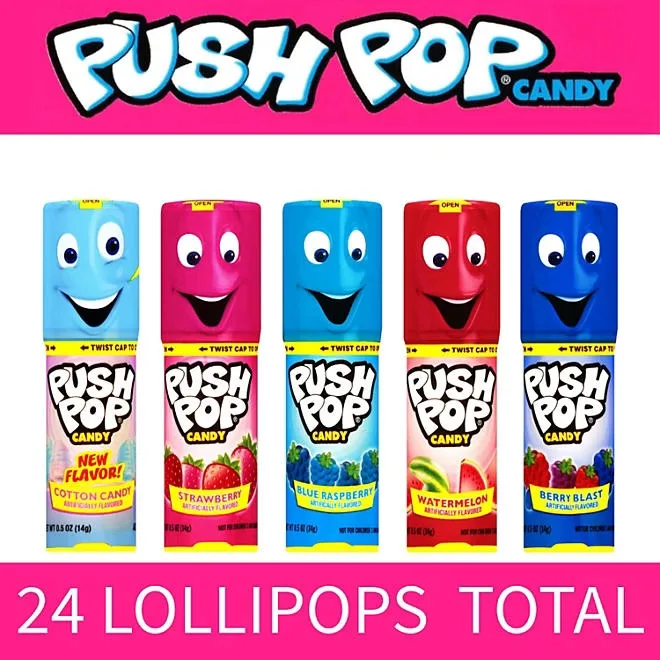 Push Pop Variety Pack Candy, 0.5 oz., 24 ct. 4