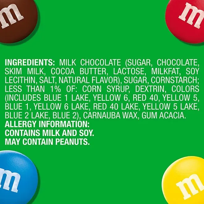 M&M'S Milk Chocolate Candy, Full Size, 1.69 oz., 48 pk. 4