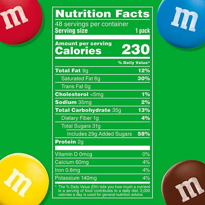 M&M'S Milk Chocolate Candy, Full Size, 1.69 oz., 48 pk. 3