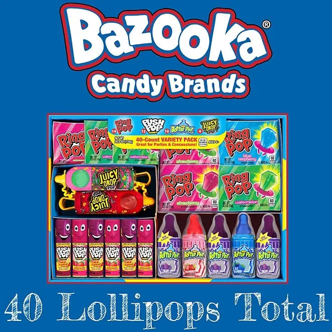 Bazooka Candy, Variety Pack, 40 ct. 4
