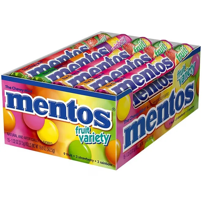 Mentos Fruit Variety, 1.32 oz., 15 pk. 2