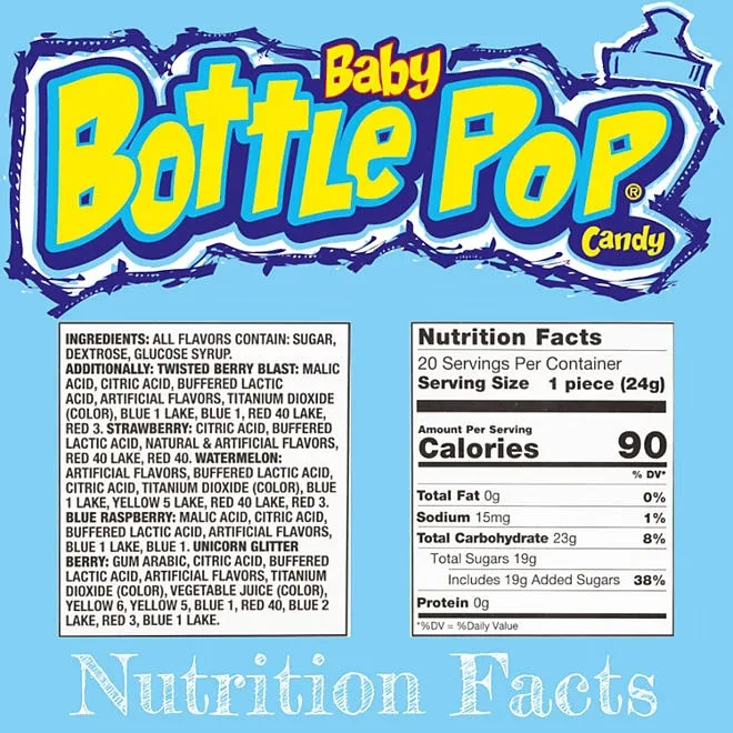 Baby Bottle Pop Variety Pack Candy, 0.85 oz., 20 ct. 3